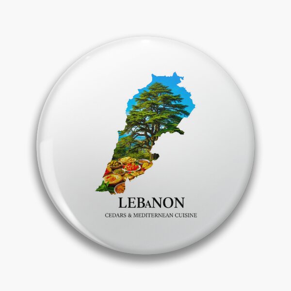 Item preview, Lebanon Map Art - Majestic Cedars and Authentic Mediterranean Cuisine Design designed and sold by AbulailArt.