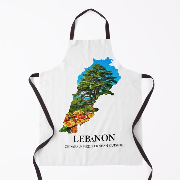 Item preview, Lebanon Map Art - Majestic Cedars and Authentic Mediterranean Cuisine Design designed and sold by AbulailArt.