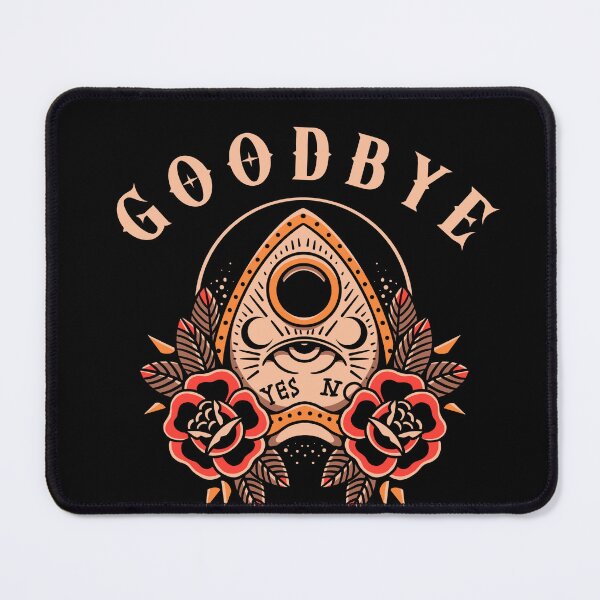 Item preview, GOODBYE Ouija Planchette – Witchy Gothic Spirit Board Design designed and sold by SideEye Co.