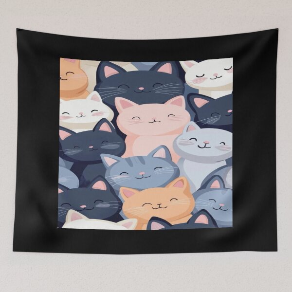 Item preview, A purrfectly happy cat crew drawing  designed and sold by NivyasArtistry.