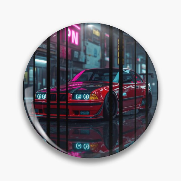 Item preview, B.W the Power of the 3 coupe with wide body kit, street racing vibe, high contrast neon colors 22 designed and sold by Neon G.