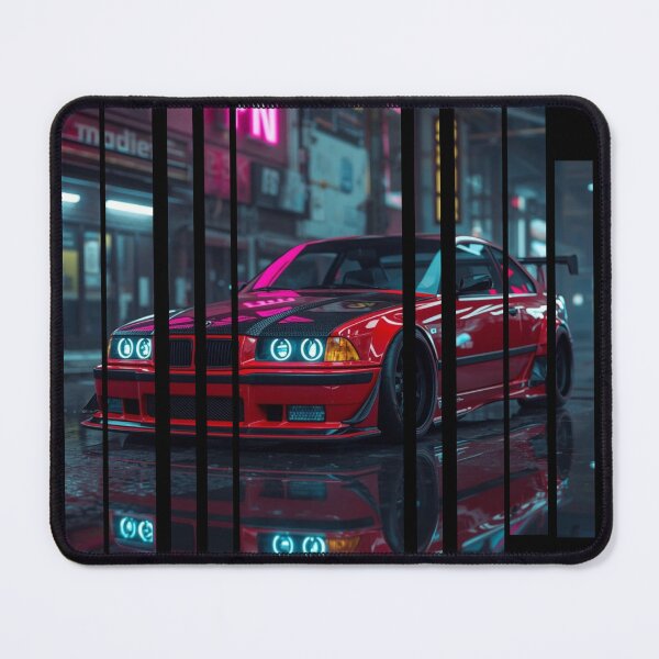 Item preview, B.W the Power of the 3 coupe with wide body kit, street racing vibe, high contrast neon colors 22 designed and sold by Neon G.