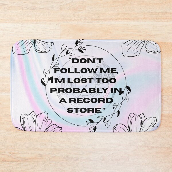 Item preview, Don’t Follow Me I’m Lost Too Funny Retro Music Quote – Vintage Record Store Design designed and sold by Pamthedesigner.
