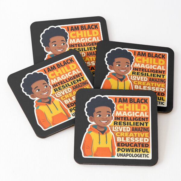 Item preview, I AM BLACK CHILD - Magical Intelligent Resilient Affirmation Poster designed and sold by WowDezign.