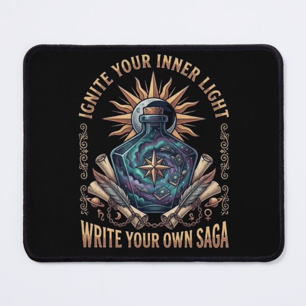 Item preview, Ignite Your Inner Light – Cosmic Saga Emblem designed and sold by Dogandesighn.