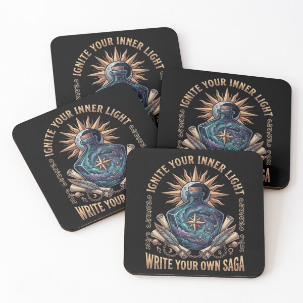 Item preview, Ignite Your Inner Light – Cosmic Saga Emblem designed and sold by Dogandesighn.