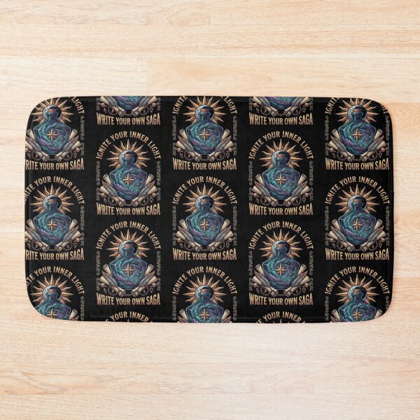 Item preview, Ignite Your Inner Light – Cosmic Saga Emblem designed and sold by Dogandesighn.