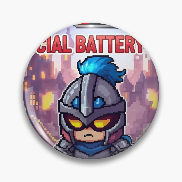 Item preview, Pico the Pixel Knight – Social Battery Low Meme designed and sold by roninlabstudio.