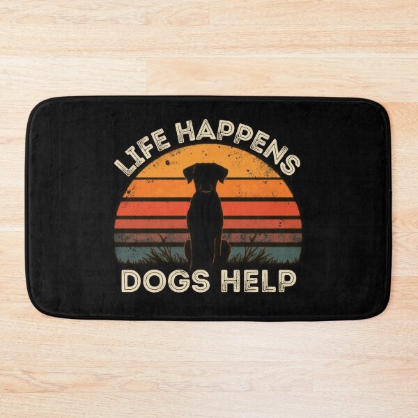 Item preview, Life Happens Dogs Help Retro Sunset Dog Lover Design designed and sold by PROPera-design.