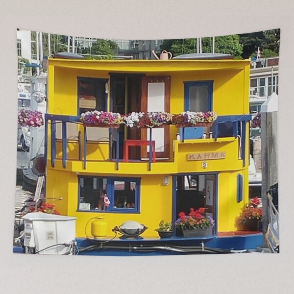 Item preview, Yellow Houseboat designed and sold by Ethna Gillespie.