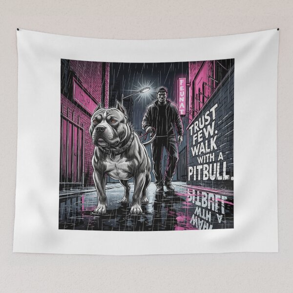 Item preview, Trust Few Walk With Pitbull designed and sold by PetJoyPrintsCO.