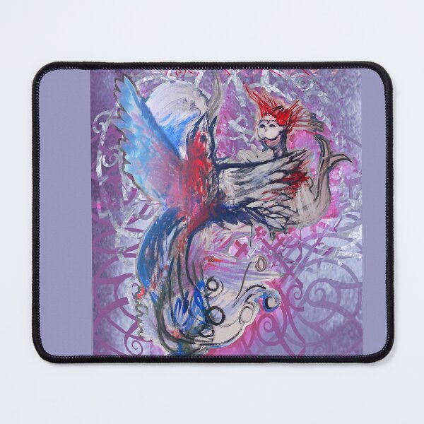 Item preview, Phoenix Rising and Masked Mermaid (Original Mural Painting by ACCI) designed and sold by VanyssaGraphics.
