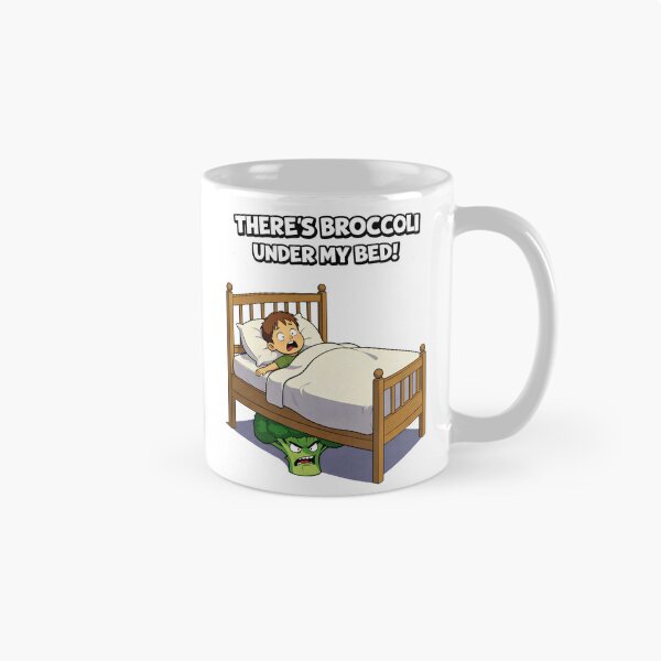 Item preview, There's Broccoli Under My Bed Funny Cartoon designed and sold by madebysiwa.