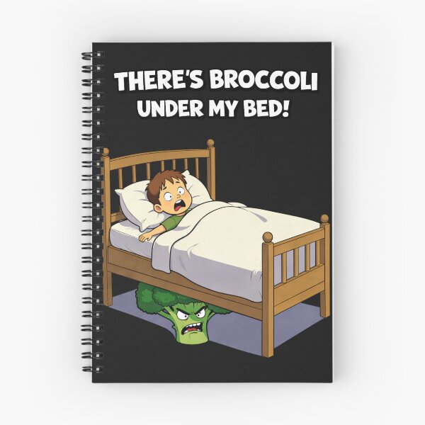 Item preview, There's Broccoli Under My Bed Funny Cartoon designed and sold by madebysiwa.
