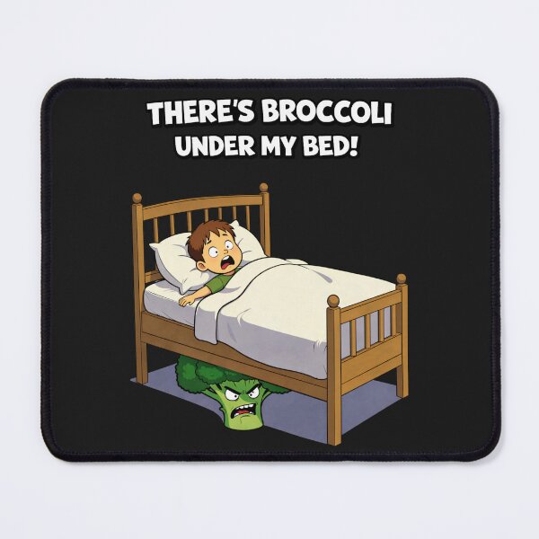 Item preview, There's Broccoli Under My Bed Funny Cartoon designed and sold by madebysiwa.