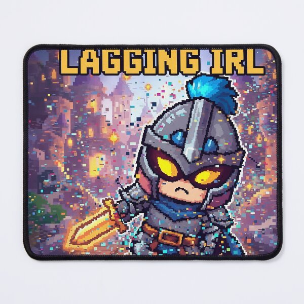 Item preview, Pico the Pixel Knight – Lagging IRL Gamer Meme designed and sold by roninlabstudio.
