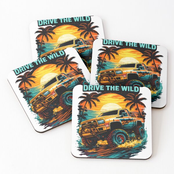 Item preview, Retro Off Road Truck Sunset Adventure – Chase The Sun Drive The Wild designed and sold by Dreamteeworks.