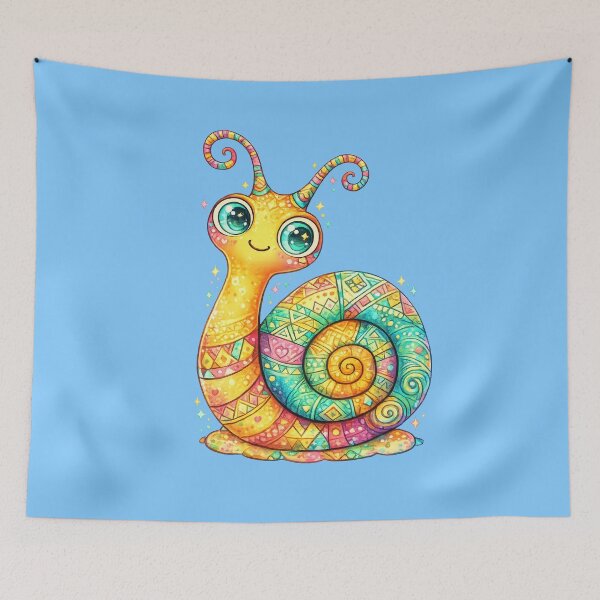 Item preview, Snail minimalist cartoon kawaii art designed and sold by Natart1004.
