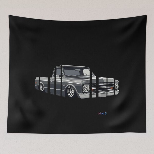 Item preview, Chevrole C10 1967 Chevy C10, lowered stance, chrome trim, old-school garage vibe The classic C10 8 designed and sold by Neon G.