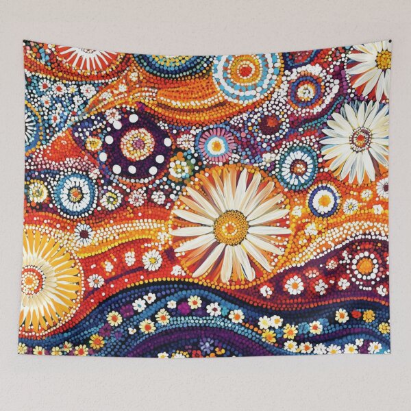 Item preview, Aboriginal Inspired Dot Art - The Beauty of Bloom designed and sold by GrinGalore.