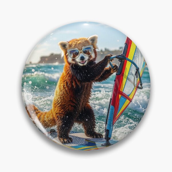 Item preview, Red Panda Windsurfer designed and sold by Tridentulus.