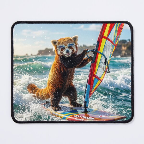 Item preview, Red Panda Windsurfer designed and sold by Tridentulus.