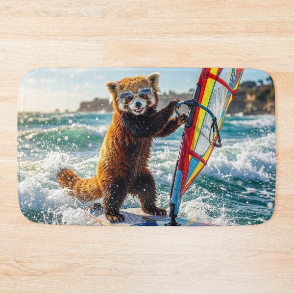 Item preview, Red Panda Windsurfer designed and sold by Tridentulus.