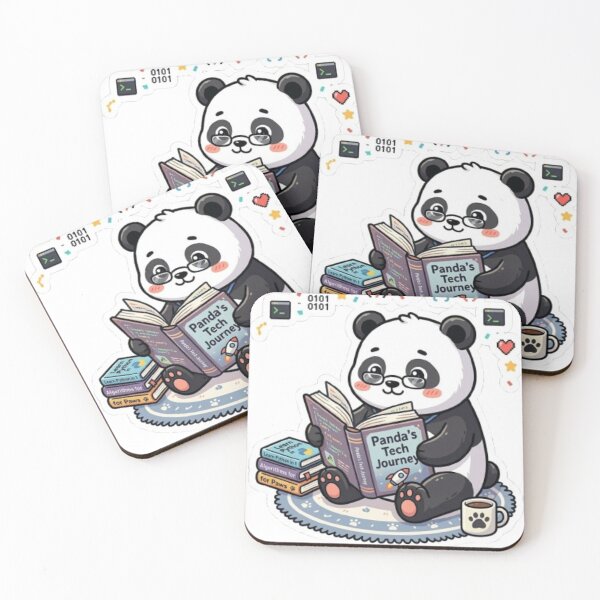Item preview, Cute Panda Reading Book Sticker – Kawaii Book Lover Panda designed and sold by sameunique.