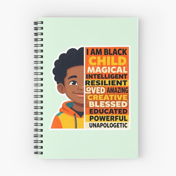 Item preview, I AM BLACK CHILD - Half Face Portrait Affirmation Design designed and sold by WowDezign.