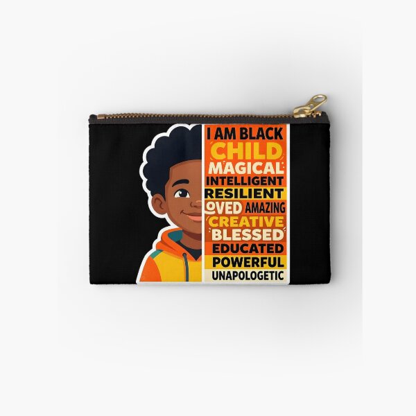 Item preview, I AM BLACK CHILD - Half Face Portrait Affirmation Design designed and sold by WowDezign.