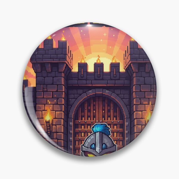 Item preview, Pico the Pixel Knight – Castle Defender Retro Pixel Art designed and sold by roninlabstudio.