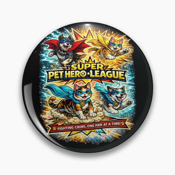 Item preview, Super Pet Hero League Fighting Crime One Paw At  Time designed and sold by WildWonderfulWear.