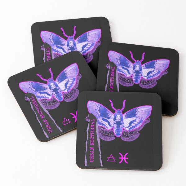 Item preview, Death Moth Electric Fuchsia Neon Streetwear Edition designed and sold by EarthArtDesigns.