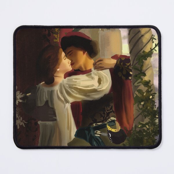 Item preview, Romeo and Juliet Balcony Scene - Classic Romantic Redraw designed and sold by natmi.art.