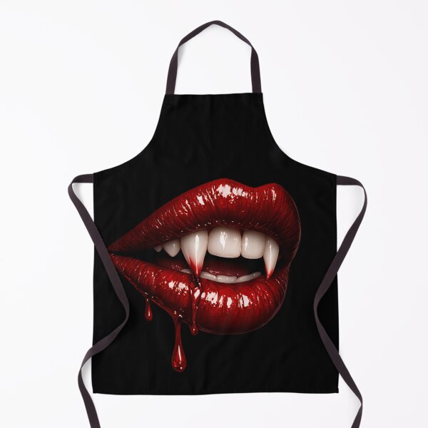 Item preview, Vampire Lips Fangs Blood Drip Gothic Aesthetic Sticker designed and sold by ArcanePrintsxo.