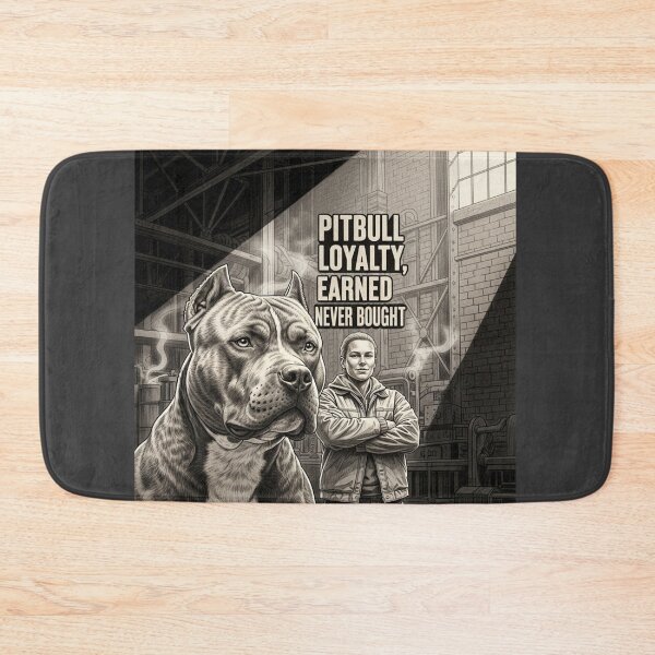 Item preview, Pitbull Loyalty Earned Never Bought designed and sold by PetJoyPrintsCO.