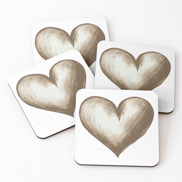 Item preview, Sepia Sketch Heart designed and sold by Moxie Ink Lady.