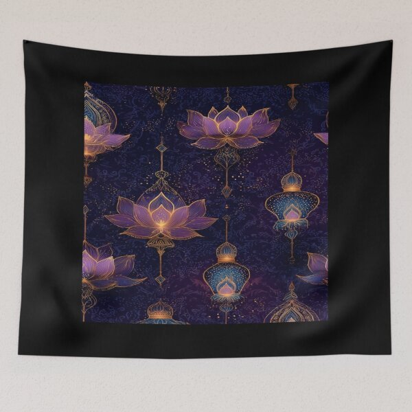 Item preview, Mystical lotus lantern detailed drawing  designed and sold by NivyasArtistry.