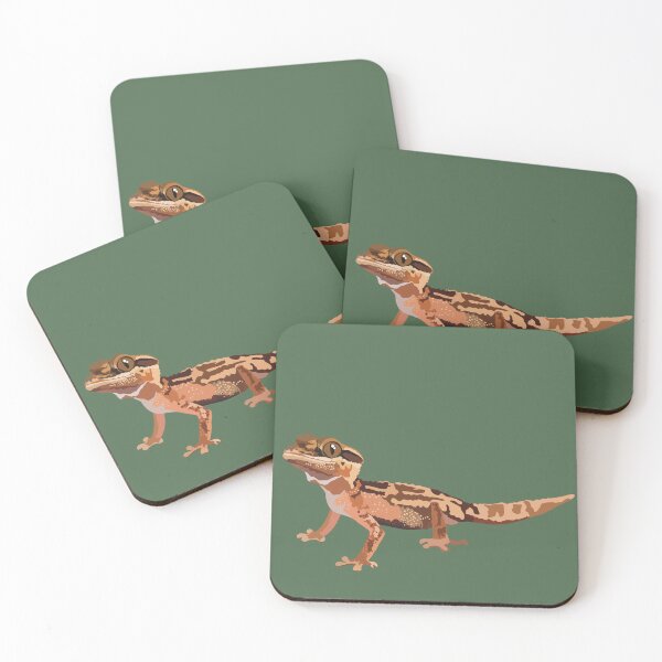 Item preview, M is for Madagascar Ground Gecko,Madagascar Ground Gecko Illustration – Unique Tropical Reptile Artwork designed and sold by PrettylittlepastelUk.