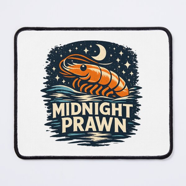 Item preview, Midnight Ocean BIg Prawn – Vintage Nautical Illustration designed and sold by TomoMadeIt.