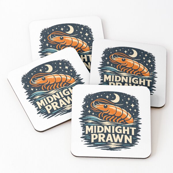 Item preview, Midnight Ocean BIg Prawn – Vintage Nautical Illustration designed and sold by TomoMadeIt.