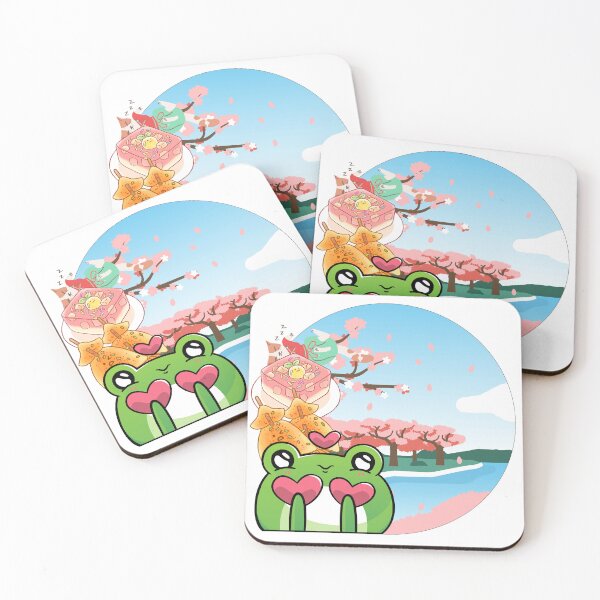 Item preview, Spring in Japan: Lovestruck Frog and Sakura designed and sold by Kanniax.