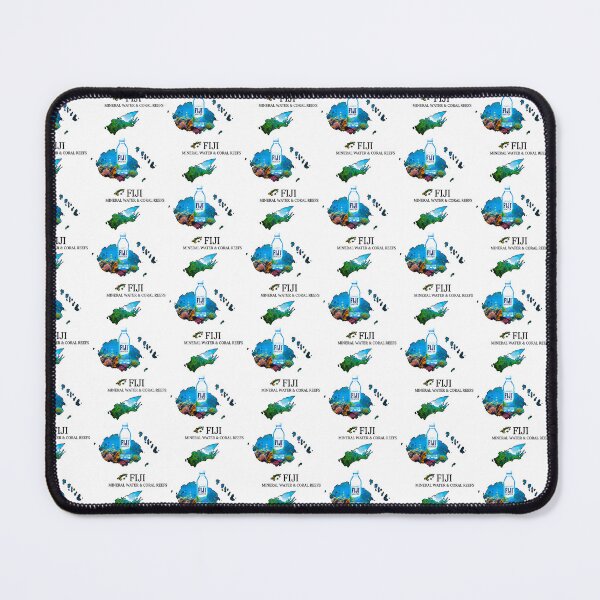 Item preview, Fiji Map Art - Pristine Mineral Water & Tropical Coral Reefs Design designed and sold by AbulailArt.