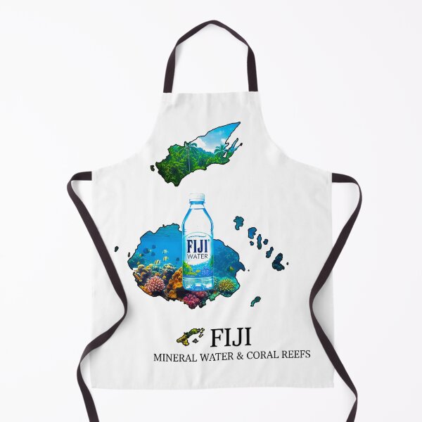 Item preview, Fiji Map Art - Pristine Mineral Water & Tropical Coral Reefs Design designed and sold by AbulailArt.