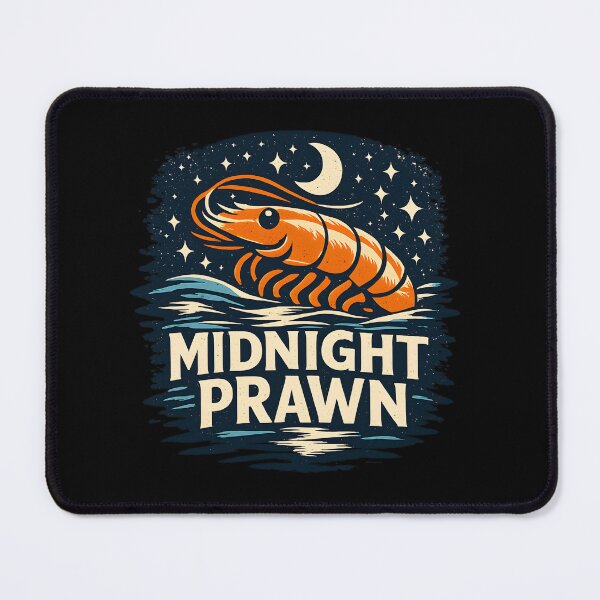 Item preview, Midnight Ocean BIg Prawn – Vintage Nautical Illustration designed and sold by TomoMadeIt.