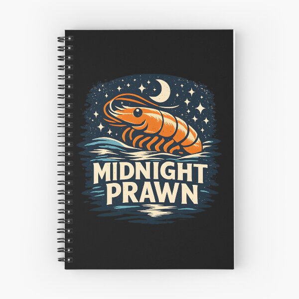 Item preview, Midnight Ocean BIg Prawn – Vintage Nautical Illustration designed and sold by TomoMadeIt.