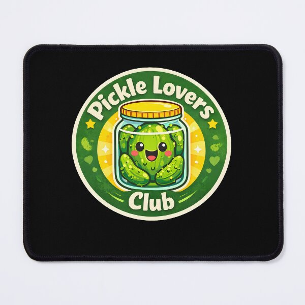 Item preview, Pickle Lovers Club – Cute Pickle Jar Cartoon | Funny Pickle Lover Sticker & T-Shirt designed and sold by Basma Designs | Funny Shirts, Stickers & Mugs.