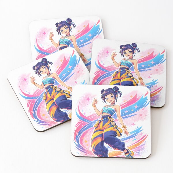 Item preview, Zoey Stage Pose Poster – Modern K-Pop Girl Group Art designed and sold by Echo Trend Prints.