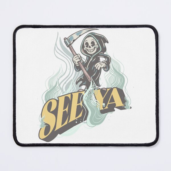 Item preview, See Ya – Funny Grim Reaper Cartoon Dark Humor designed and sold by Proto Lab Studio.