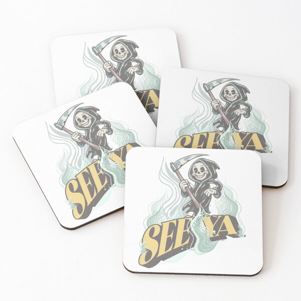 Item preview, See Ya – Funny Grim Reaper Cartoon Dark Humor designed and sold by Proto Lab Studio.